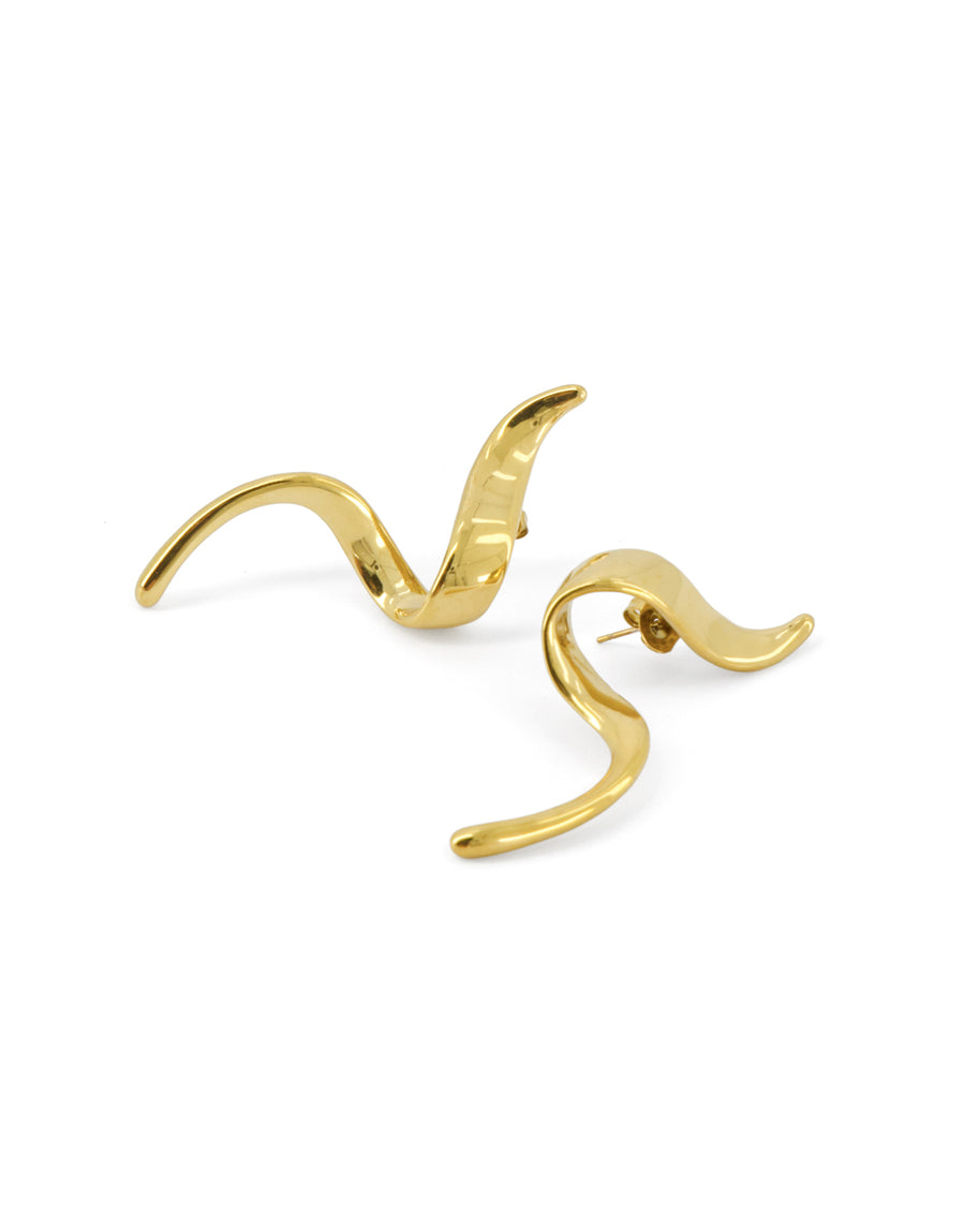 Aretes EIRA — acero inoxidable