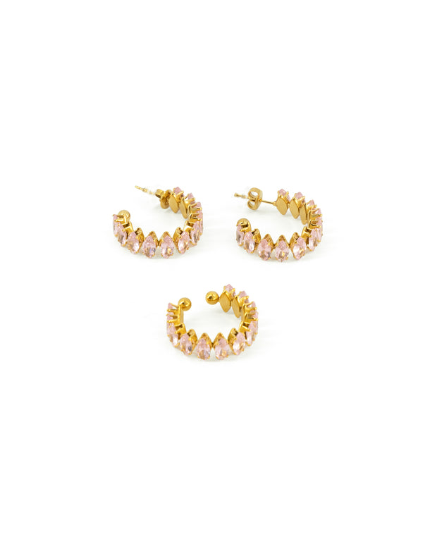 Aretes CRYSTAL PINK