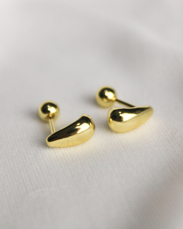 Aretes EIRA — oro laminado