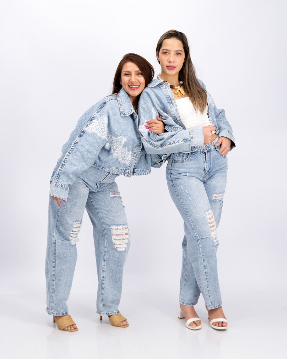 Pantalón LACE DENIM