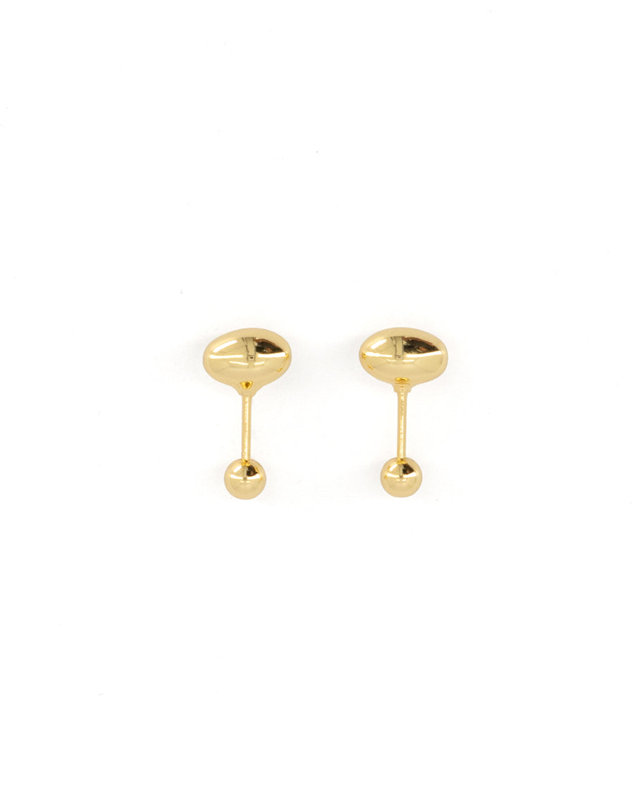 Aretes NUMA — oro laminado