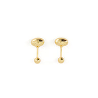 Aretes NUMA — oro laminado