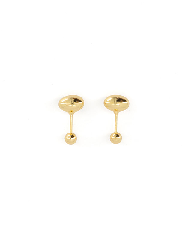 Aretes NUMA — oro laminado