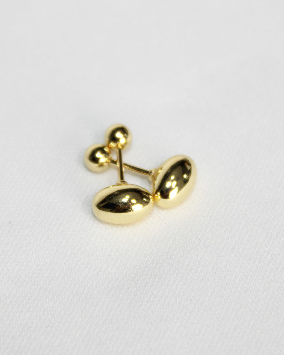 Aretes NUMA — oro laminado