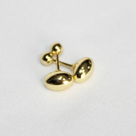 Aretes NUMA — oro laminado
