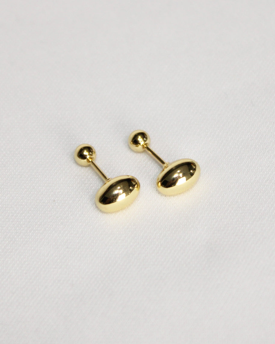 Aretes NUMA — oro laminado