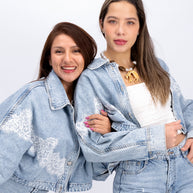 Chamarra LACE DENIM