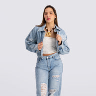 Chamarra LACE DENIM
